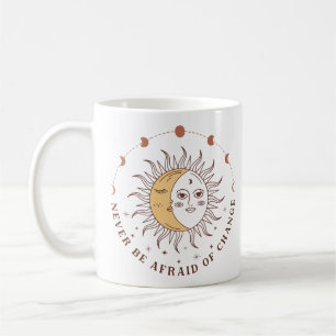 Boho Celestial Sun And Moon Coffee Mug