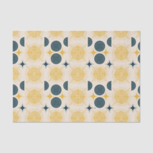 Boho Celestial Sun Moon Pattern Tissue Paper