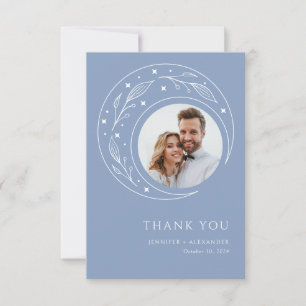 Boho Celestial Wedding Thank You Card