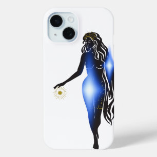 Boho celestial woman - iPhone 15 case