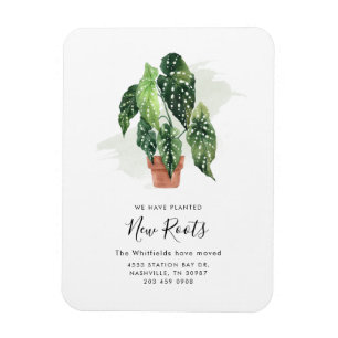 Boho Change of Address Modern Moving Announcement Magnet