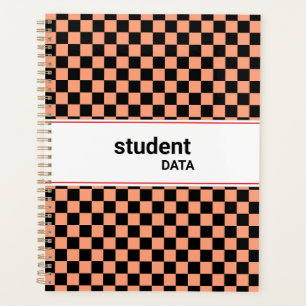 Boho Checkerboard Binder Trendy Back to School Planner