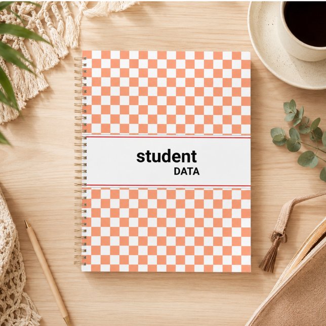 Boho Chequerboard Binder | Trendy Back to School  Planner (Boho Checkerboard Binder | Trendy Back to School Planner)