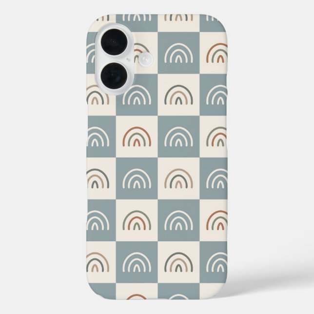 boho-chequered-rainbow-minimalist-pattern.jpg Case-Mate iPhone case (Back)