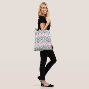 Boho Chevron  Tote Bag