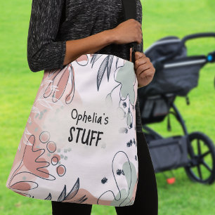 Boho Chic Abstract Pattern Name  Crossbody Bag