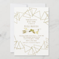Boho Chic Arrows & Gold Geometric Triangles Modern