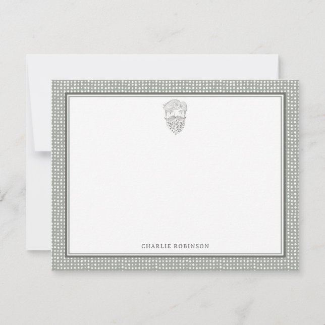 Boho Chic Bearded Man Card (Front)