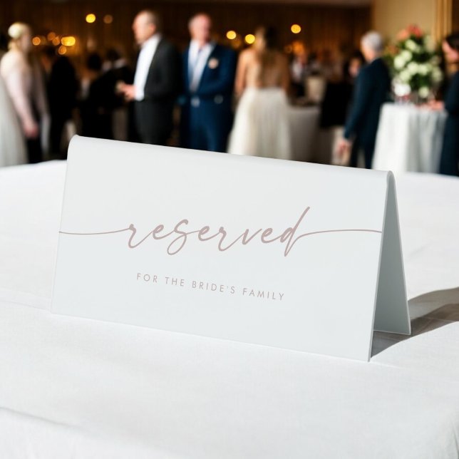 Boho Chic Blush Pink Wedding Reserved Sign (Creator Uploaded)