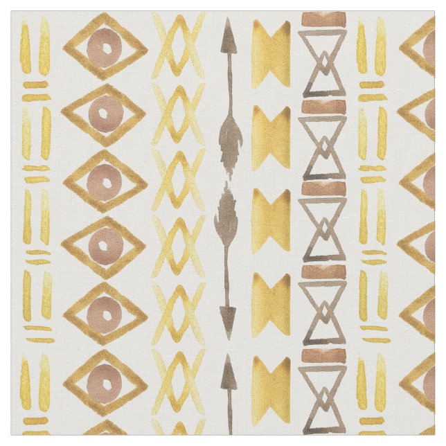 Boho Chic | Bold Watercolor Fabric (Close Up)