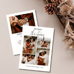 Boho Chic Christmas Card Photo Collage<br><div class="desc">Modern Boho Christmas Photo Card Template perfect for photographers and Photoshop users. Enter your own images and wording,  and you'll be ready to start. Just drag and drop to replace with your own images and message can be customised</div>