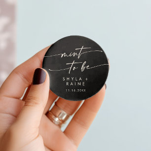 Boho Chic COLOR EDITABLE Mint To Be Favour Sticker