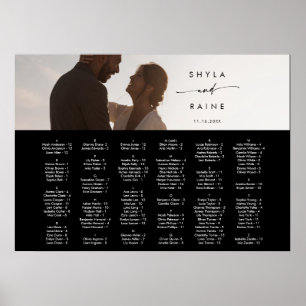 Boho Chic COLOR EDITABLE Picture Seating Chart