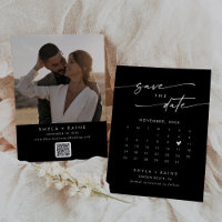 Boho Chic COLOR EDITABLE QR Code Photo Calendar