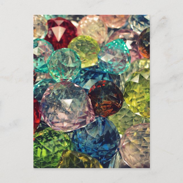 Boho Chic: Colourful Glass Beads Postcard (Front)