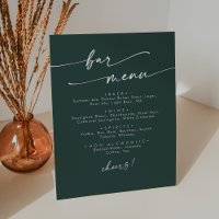 Boho Chic Emerald Green Wedding Bar