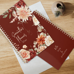 Boho Chic Floral Botanical Spicy Fall Colours Planner