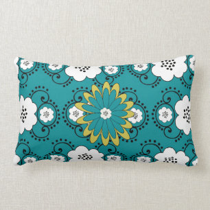 Boho Chic Flower Love Throw Pillow