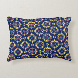 Boho Chic Geometric Floral Pattern Decorative Cushion