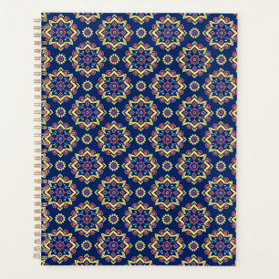 Boho Chic Geometric Floral Pattern Planner