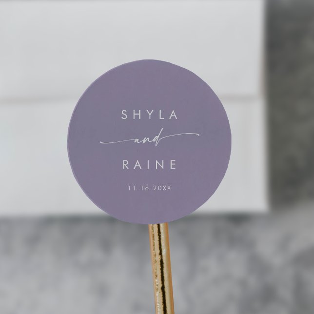 Boho Chic Lavender Purple Names Envelope Seals (Creator Uploaded)