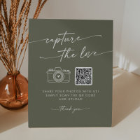 Boho Chic Olive Green Capture the Love Wedding