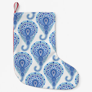 Boho Chic Paisley Seamless Oriental Small Christmas Stocking