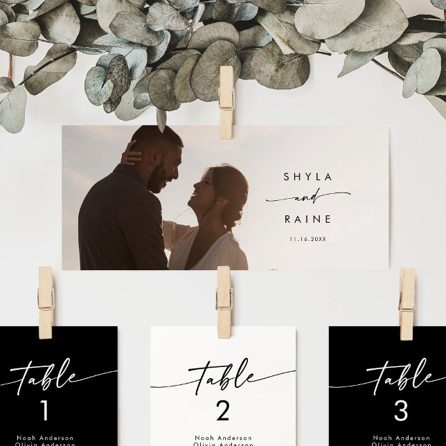 Boho Chic Photo Hanging Seating Chart Header Invitation (Creator Uploaded)