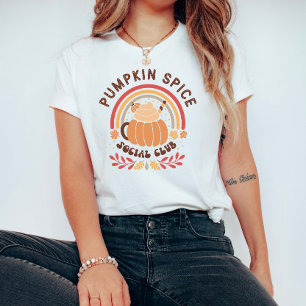 Boho Chic Pumpkin Spice Social Club  T-Shirt