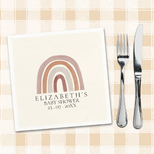 Boho Chic Rainbow Baby Shower for All Napkin