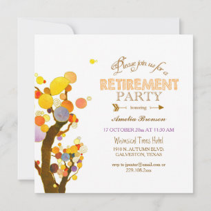 Boho Chic Retirement Celebration Invitation