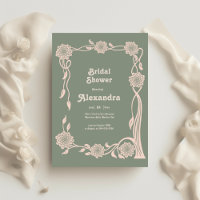 Boho Chic Retro Floral Retro Bridal Sower