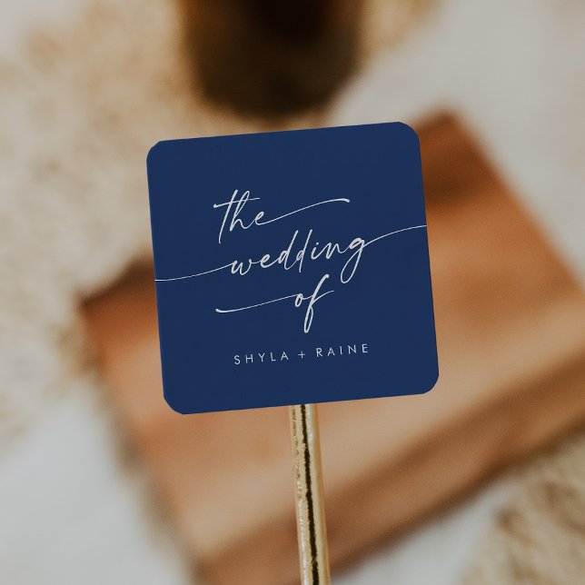 Boho Chic Royal Blue Wedding Envelope Seals (Creator Uploaded)