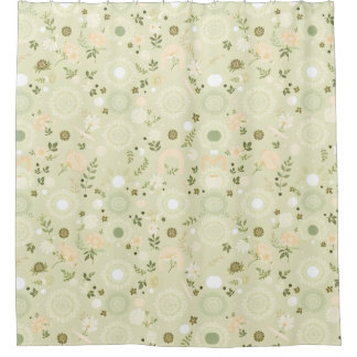 Boho Chic Sage Shower Curtain – Relaxed & Earthy