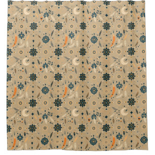 Boho Chic Shower Curtain – Free-Spirited