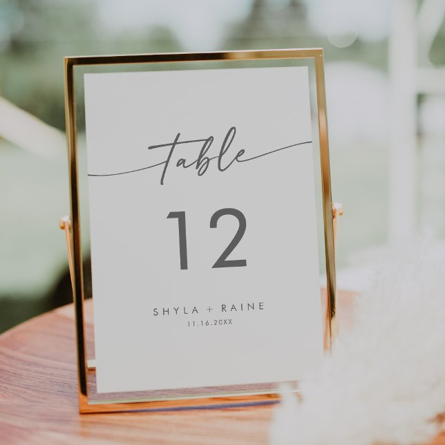 Boho Chic Silver Grey Wedding Table Numbers (Creator Uploaded)