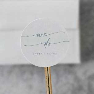 Boho Chic Slate Blue We Do Envelope Seals