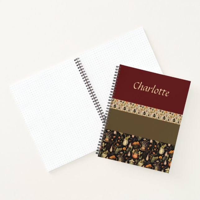Boho-Chic Spiral Bullet Journal (Inside)