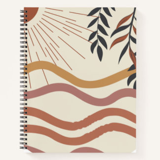 Boho Chic Spiral Notebook | Artistic Pattern Desig