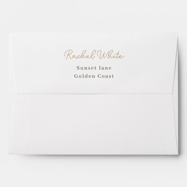 Boho Chic Sunburst Baby Shower Party Envelope (Back (Top Flap))