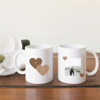 Boho Chic Terracotta valentine's Day couple photo  Coffee Mug