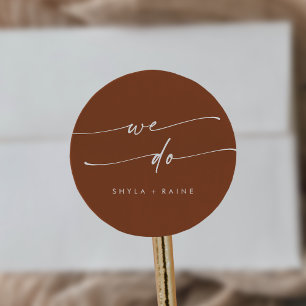 Boho Chic Terracotta We Do Envelope Seals