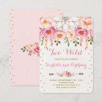 Boho Chic Two Wild 2nd Birthday Dreamcatcher Party