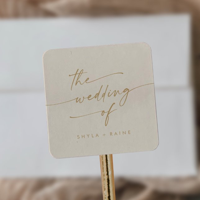Boho Chic Vintage Gold Wedding Envelope Seals (Creator Uploaded)