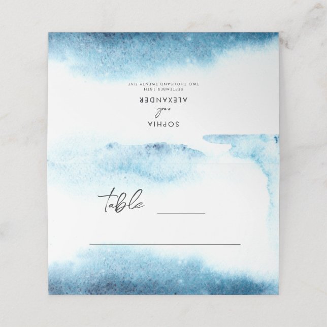 Boho-chic wedding Place & Escort Cards (Outside Unfolded)
