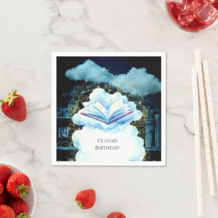 Boho Children's Pastel Storybook Birthday Napkin