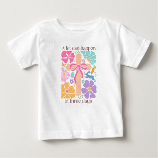 Boho Christian Easter Cross Baby T-Shirt