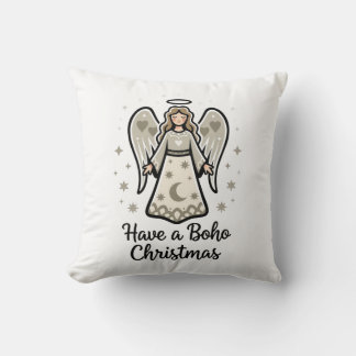 Boho Christmas Angel  Cushion