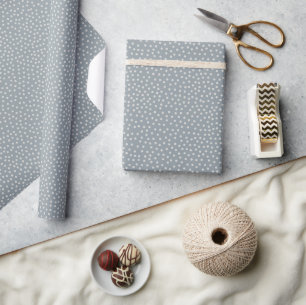 Boho Christmas dots   snow Wrapping Paper