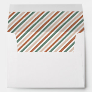 Boho Christmas Envelope Return Address Sage Green